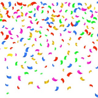 Cartoon confetti wallpaper