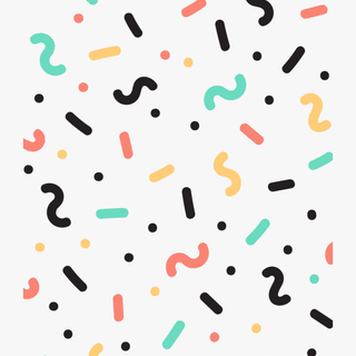 Cartoon confetti wallpaper
