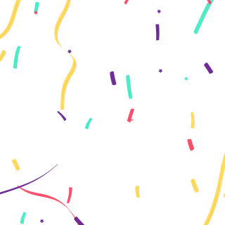 Cartoon confetti wallpaper