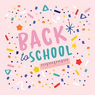 Cartoon confetti wallpaper