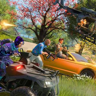 Video game vehicles wallpaper