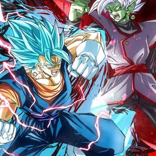 Vegito and Zamasu wallpaper
