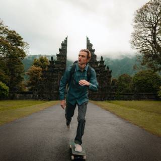 Skateboarding boy wallpaper