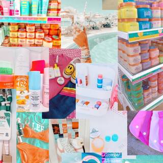 Preppy skincare wallpaper