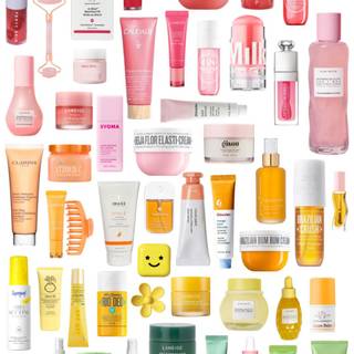 Preppy skincare wallpaper
