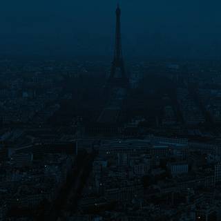 Dark blue city wallpaper