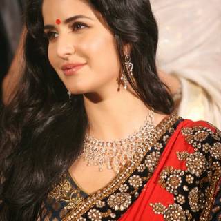 Katrina Kaif saree wallpaper