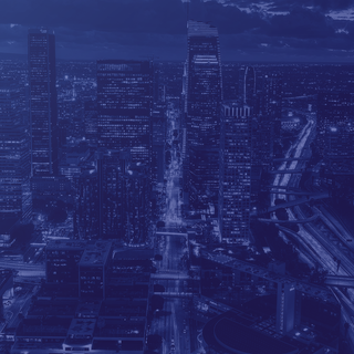 Dark blue city wallpaper