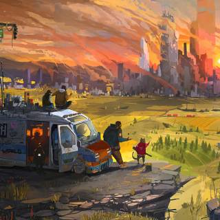 4k camping wallpaper