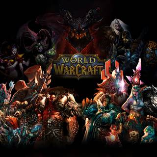 World of Warcraft logo wallpaper