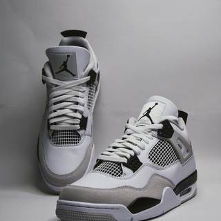 Jordan 4 military black wallpaper