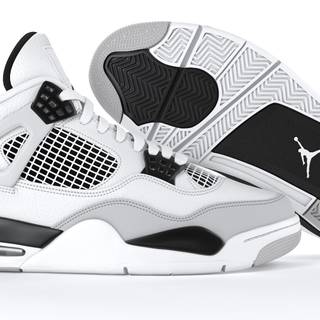 Jordan 4 military black wallpaper