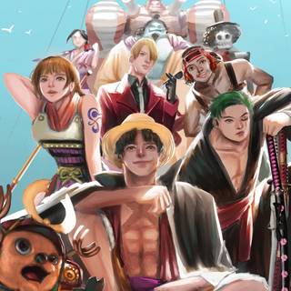 One Piece fan art wallpaper