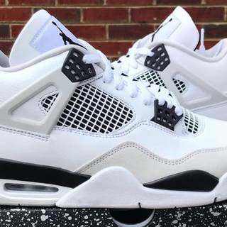 Jordan 4 military black wallpaper