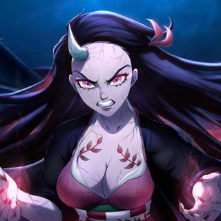 Nezuko mad wallpaper