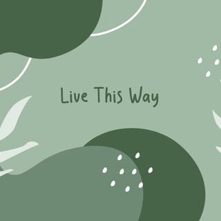 Boho green wallpaper