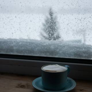 Snow window wallpaper