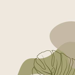 Boho green wallpaper