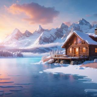 Snow window wallpaper