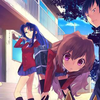 Purple Toradora computer wallpaper