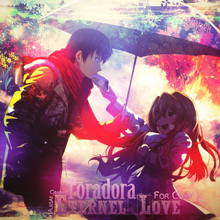 Purple Toradora computer wallpaper