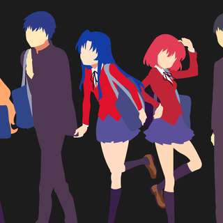 Purple Toradora computer wallpaper