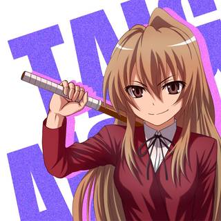 Purple Toradora computer wallpaper