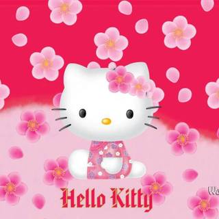 Hello Kitty computer grunge wallpaper