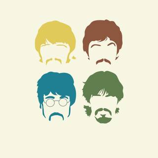 The Beatles minimalist 4k wallpaper
