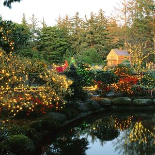 Christmas cottages wallpaper