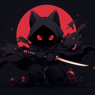 Samurai black 4k wallpaper