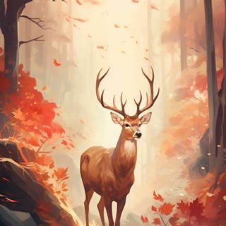 Autumn art phone wallpaper