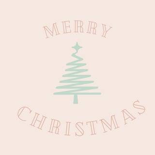 Pastel Xmas wallpaper