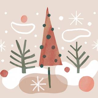 Pastel Xmas wallpaper