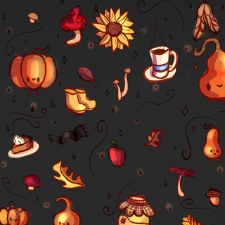 Autumn art phone wallpaper