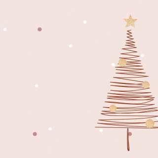 Pink Xmas tree wallpaper