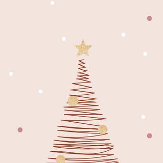 Pink Xmas tree wallpaper