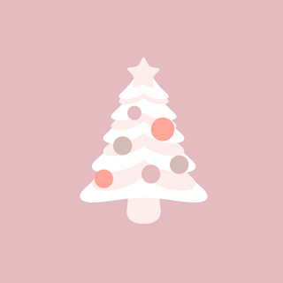 Pink Xmas tree wallpaper