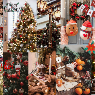 Christmas preppy computer wallpaper