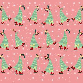 Christmas preppy computer wallpaper