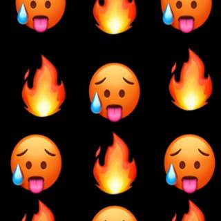 Hot Emoji wallpaper