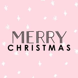 Pink Merry Xmas wallpaper