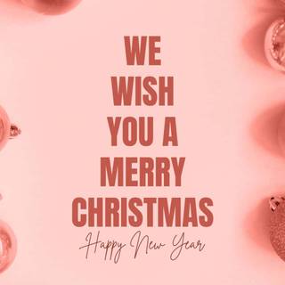 Pink Merry Xmas wallpaper