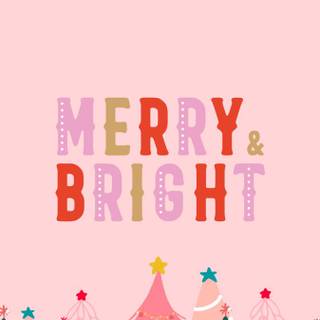 Pink Merry Xmas wallpaper
