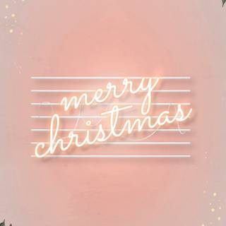 Pink Merry Xmas wallpaper