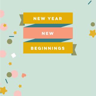 Cute New Year iPhone wallpaper