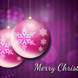 Pink Merry Xmas wallpaper