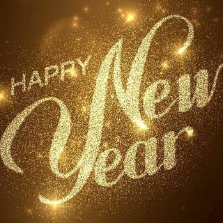 Cute New Year iPhone wallpaper