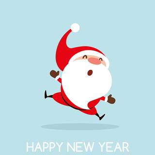 Cute New Year iPhone wallpaper