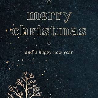 Cute New Year iPhone wallpaper